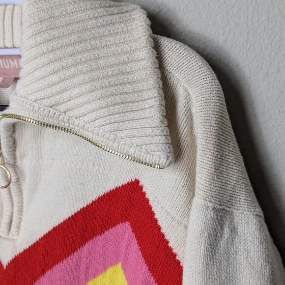 Show Me Your Mumu Weston Half Zip Pullover Womens Small Sweater Shirt - Picture 8 of 13